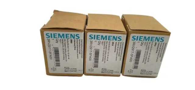 3x Siemens 3RV2917-5FA00 Klemmenblock 3-Polig 500 VAC 32A Kostenfreie Lieferung
