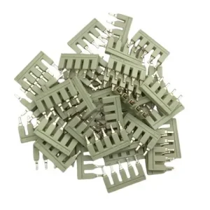 44x Wago 2004-405 5 Way Hellgrau Isolierter Kamm-Jumper Echt