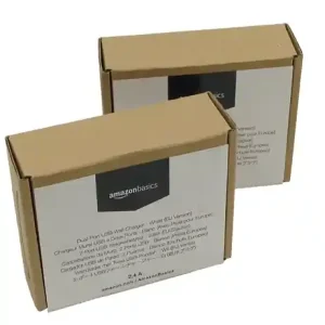 Online Kaufen Set 2x USB-Netzteil White Amazon Basics - 2.4A Dual Port 24W B0773HDJYM