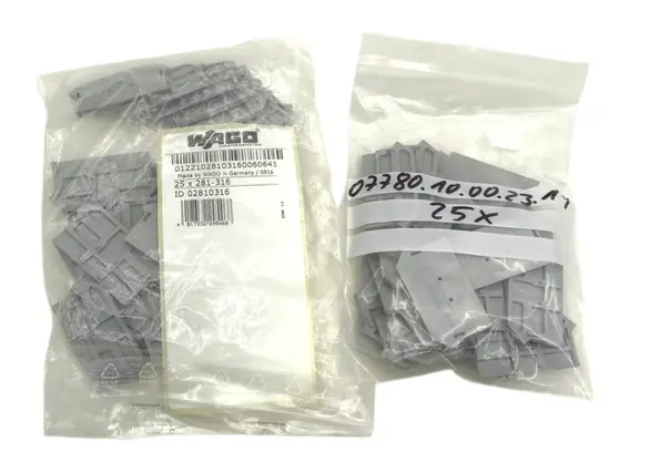 50x Wago 281-316 Polyamid End- und Zwischenplatte Top-Seller