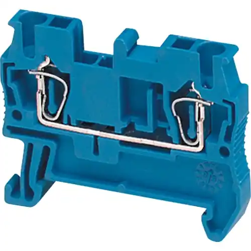 Nur Für Kurze Zeit Klemmenleiste, 2-polig, 0,2-2,5 mm², Klemmstellen: 2, blau, Federzuganschluss, 24 A, NSYTRR22BL