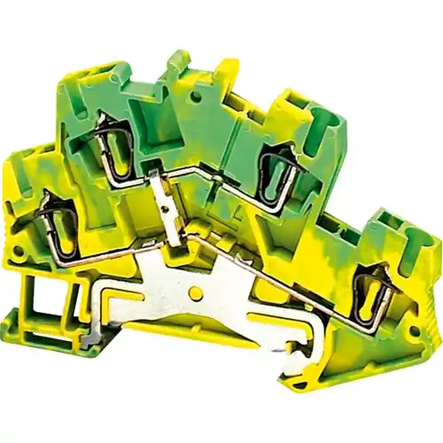 Günstig Erdungsklemme, 4-polig, 1,5-50 mm², Klemmstellen: 2, grau, Schraubanschluss, 125 A, NSYTRR24DPE