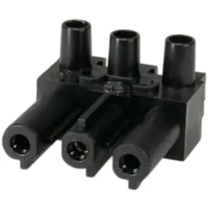 Buchsenteil, 3-polig, 0,5-4,0 mm², Klemmstellen: 1, schwarz, Schraubanschluss, 20 A, 165063 Meistverkauft