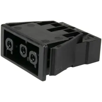 Markenprodukt Einbaubuchse, 3-polig, 0,5-2,5 mm², Klemmstellen: 2, schwarz, Steckanschluss, 20 A, 168863