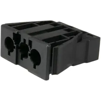 Neu Im Sortiment Einbaustecker, 3-polig, 0,5-2,5 mm², Klemmstellen: 2, schwarz, Steckanschluss, 20 A, 168763