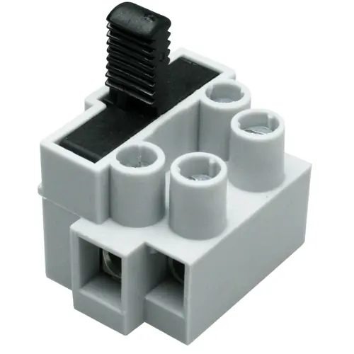 Solange Der Vorrat Reicht Anschlussklemme, 2-polig, 0,5-2,5 mm², Klemmstellen: 1, grau, Schraubanschluss, 10 A, 503 SI/2