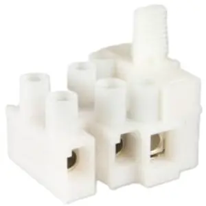 Geprüft Sicherungsklemme, 3-polig, 0,5-5,5 mm², grau, Schraubanschluss, 10 A, 503 SI/ 3 DS EV