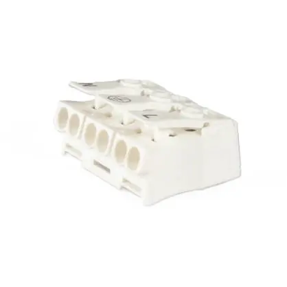 Leuchtenklemme, 3-polig, 0,5-2,5 mm², weiß, Steckanschluss, 24 A, LK 980-01/ 3 BD N PE L Must-Have