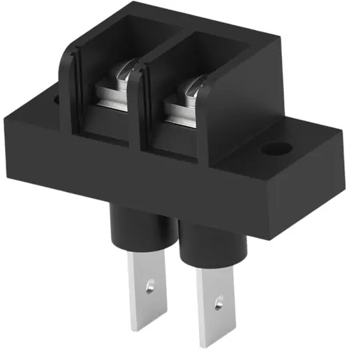 Geprüft Anschlussblock, 2-polig, 0,3-3,0 mm², schwarz, Leiterplattenanschluss, 20 A, 2-1437662-3