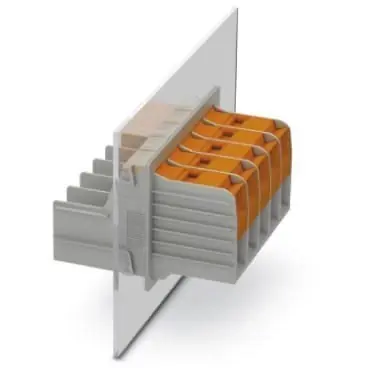 Durchführungsklemme, 4-polig, 10-50 mm², Klemmstellen: 8, grau, Kabelanschluss, 150 A, 1708748 Meistverkauft
