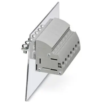 Neu Durchführungsklemme, 1-polig, 6,0-25 mm², Klemmstellen: 2, grau, Schraubanschluss, 76 A, 3073555