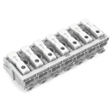 Saisonangebot Netzanschlussklemme, 7-polig, 0,5-1,5 mm², Klemmstellen: 35, weiß, Push-in Drahtanschluss, 24 A, 294-4007