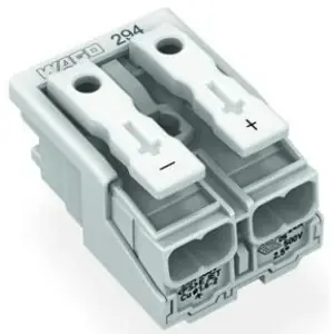 Heißes Angebot Netzanschlussklemme, 2-polig, 0,5-2,5 mm², Klemmstellen: 10, weiß, Push-in Drahtanschluss, 24 A, 294-4072