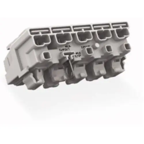 Top-Angebot Netzanschlussklemme, 5-polig, 0,5-2,5 mm², Klemmstellen: 4, weiß, Push-in Drahtanschluss, 24 A, 294-8125