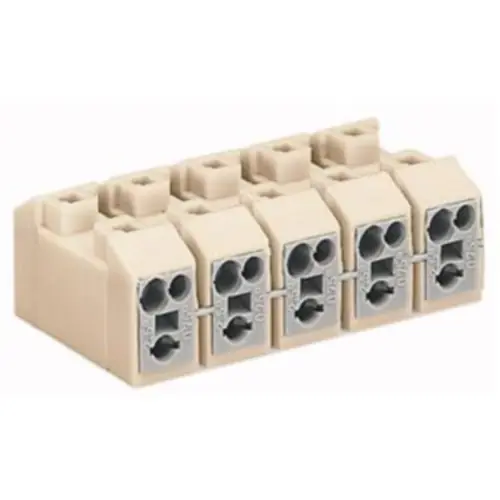 Kabelverbinder, 1-polig, 2,5 mm², Klemmstellen: 4, weiß, Push-in Drahtanschluss, 26 A, 272-581 Zertifiziert