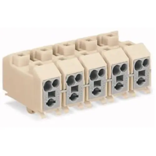 Preisreduziert Kabelverbinder, 3-polig, 2,5 mm², Klemmstellen: 12, weiß, Push-in Drahtanschluss, 26 A, 272-683/120-000