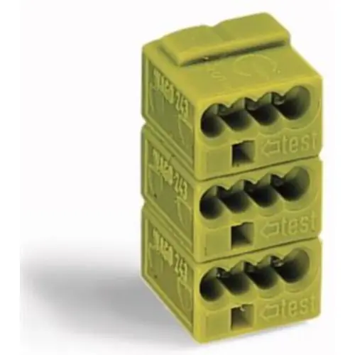 Bestpreis Buchsenklemmenleiste, 4-polig, 0,5-1,0 mm², Klemmstellen: 16, grau, Klemmanschluss, 7 A, 243-744/000-007