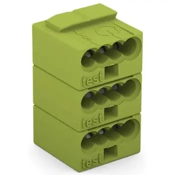 Heißes Angebot Buchsenklemmenleiste, 5-polig, 0,5-1,0 mm², Klemmstellen: 20, hellgrün, Klemmanschluss, 6 A, 243-745