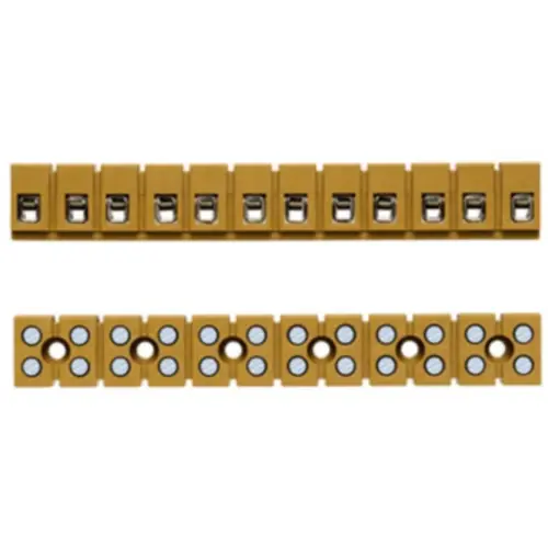 Expressversand Klemmenleiste, 6-polig, 2,5 mm², Klemmstellen: 12, gelb, Schraubanschluss, 24 A, 7906150000