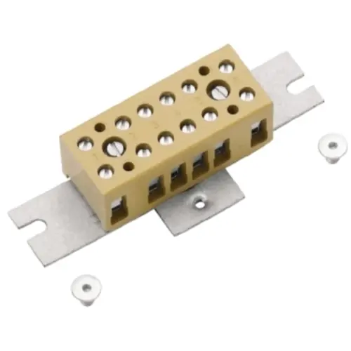 Aktuell Klemmenleiste, 6-polig, 4,0 mm², gelb, Schraubanschluss, 32 A, 8000004132