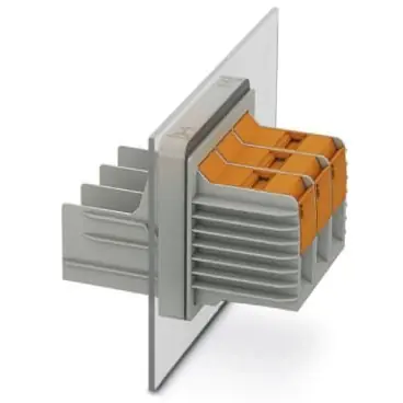 Durchführungsklemme, 3-polig, 25-95 mm², Klemmstellen: 6, grau, Kabelanschluss, 232 A, 1708754 Preisreduziert