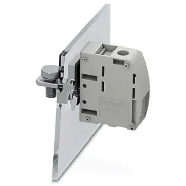 Top-Seller Durchführungsklemme, 1-polig, 10-50 mm², Klemmstellen: 2, grau, Schraubanschluss, 150 A, 1713843