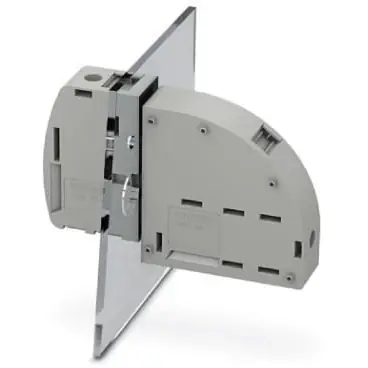 Durchführungsklemme, 1-polig, 25-95 mm², Klemmstellen: 2, grau, Schraubanschluss, 232 A, 1713226 Abverkauf