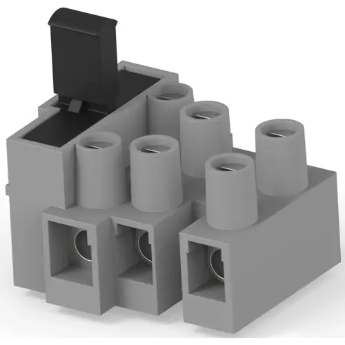 Wochenendangebot Anschlussklemme, 3-polig, 0,326-3,31 mm², grau, Schraubanschluss, 10 A, 1776301-8