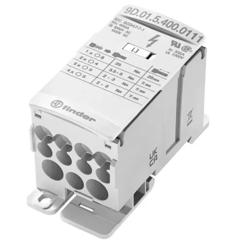 Nur Für Kurze Zeit Anschlussblock, 12-polig, 95-185 mm², AWG 3/0, gerade, 400 A, 1500 V, 9D.01.5.400.0111