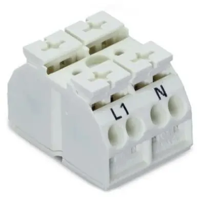 4-Leiter-Geräteanschlusskl. Ex e II, 2-polig, RM 12 mm, 0,5-4,0 mm², AWG 20-12, 28 A, 440 V, Push-in, 862-1632/999-950 Kostenfreie Lieferung