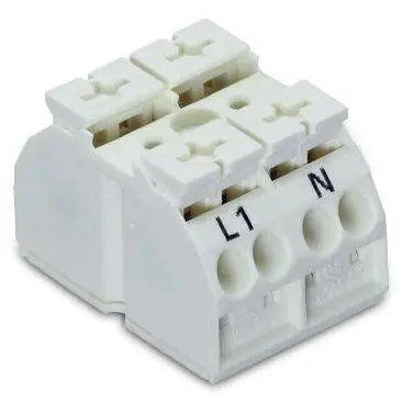 Mega-Angebot 4-Leiter-Geräteanschlussklemme, 2-polig, RM 12 mm, 0,5-4,0 mm², AWG 20-12, 32 A, 500 V, Push-in, 862-1662