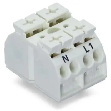 Direktkauf 4-Leiter-Geräteanschlussklemme, 2-polig, RM 12 mm, 0,5-4,0 mm², AWG 20-12, 32 A, 500 V, Push-in, 862-2632