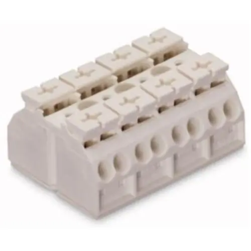 Rabatt 4-Leiter-Geräteanschlussklemme, 4-polig, RM 12 mm, 0,5-4,0 mm², AWG 20-12, 32 A, 500 V, Push-in, 862-634