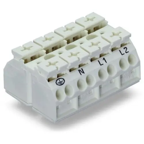 4-Leiter-Geräteanschlussklemme, 4-polig, RM 12 mm, 0,5-4,0 mm², AWG 20-12, 32 A, 500 V, Push-in, 862-9634 Top-Seller