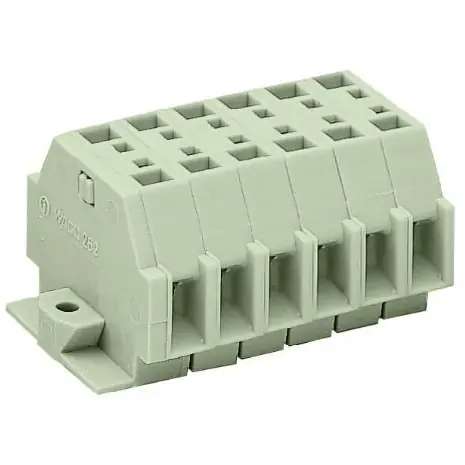 2-Leiter-Klemmenleiste Ex e II, 6-polig, RM 7 mm, 0,5-4,0 mm², AWG 20-12, gerade, 23 A, 550 V, Federkraftanschluss, 262-136 Zertifiziert