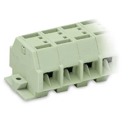 Neu 4-Leiter-Klemmenleiste Ex e II, 6-polig, RM 12 mm, 0,08-4,0 mm², AWG 28-12, gerade, 30 A, 550 V, Federkraftanschluss, 262-286