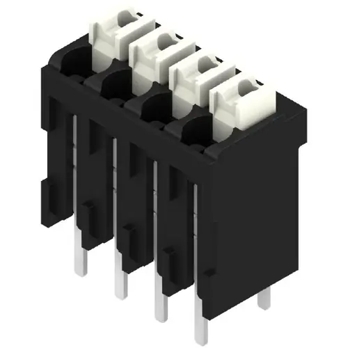Leiterplattenklemme, 4-polig, RM 3.5 mm, 0,13-1,5 mm², 10 A, Federklemmanschluss, schwarz, 1825660000 Angebot