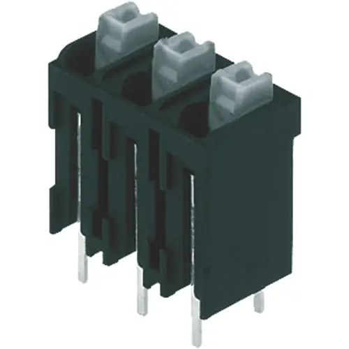 Leiterplattenklemme, 6-polig, RM 3.81 mm, 0,13-1,5 mm², 10 A, Federklemmanschluss, schwarz, 1825830000 Highlight