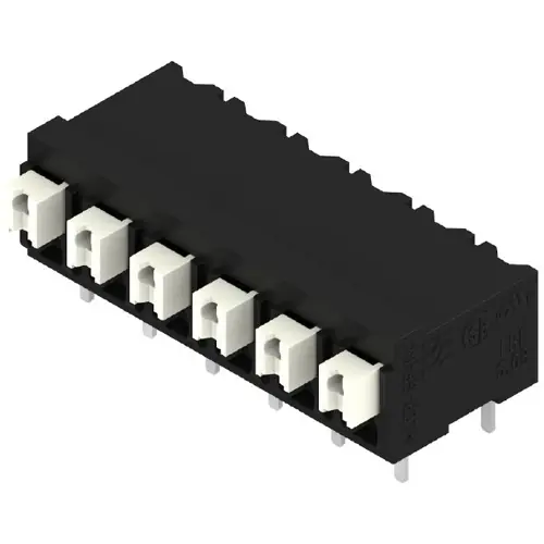 Leiterplattenklemme, 6-polig, RM 5.08 mm, 1,5 mm², 10 A, Federklemmanschluss, schwarz, 1824850000 Garantierte Lieferung