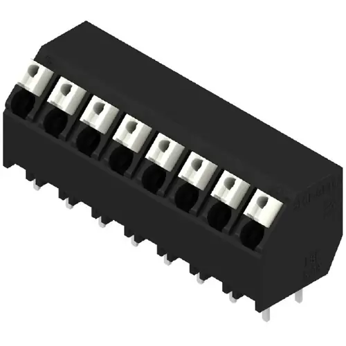 Leiterplattenklemme, 8-polig, RM 5.08 mm, 1,5 mm², 10 A, Federklemmanschluss, schwarz, 1885080000 Sonderangebot