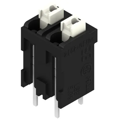 Leiterplattenklemme, 2-polig, RM 5.08 mm, 0,13-1,5 mm², 10 A, Federklemmanschluss, schwarz, 1826040000 Expressversand