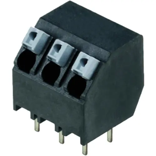 Ausverkauf Leiterplattenklemme, 4-polig, RM 7.5 mm, 0,13-1,5 mm², 10 A, Federklemmanschluss, schwarz, 1886130000