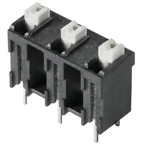 Leiterplattenklemme, 3-polig, RM 7.62 mm, 0,13-1,5 mm², 10 A, Federklemmanschluss, schwarz, 1826220000 Garantierte Lieferung