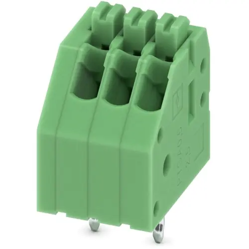 Leiterplattenklemme, 3-polig, RM 2.5 mm, 0,14-0,5 mm², 2 A, Federklemmanschluss, grün, 1990012 Direkt Vom Hersteller