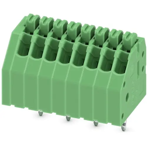 Aktuell Leiterplattenklemme, 8-polig, RM 2.5 mm, 0,14-0,5 mm², 2 A, Federklemmanschluss, grün, 1990067