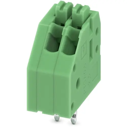 Leiterplattenklemme, 2-polig, RM 2.5 mm, 0,14-0,5 mm², 2 A, Federklemmanschluss, grün, 1989748 Billig