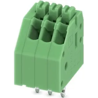 Leiterplattenklemme, 3-polig, RM 2.5 mm, 0,14-0,5 mm², 2 A, Federklemmanschluss, grün, 1989751 Highlight