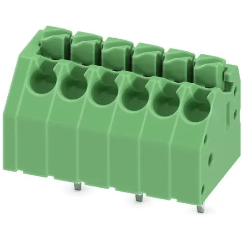 Jetzt Kaufen Leiterplattenklemme, 6-polig, RM 3.5 mm, 0,2-1,5 mm², 8 A, Federklemmanschluss, grün, 1985234