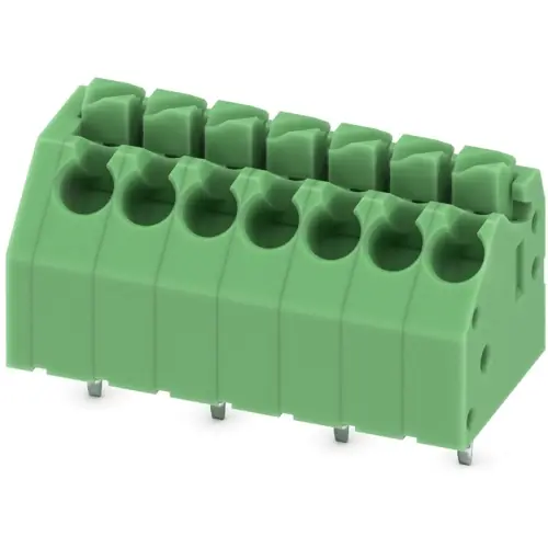 Leiterplattenklemme, 7-polig, RM 3.5 mm, 0,2-1,5 mm², 8 A, Federklemmanschluss, grün, 1985247 Neu Im Sortiment