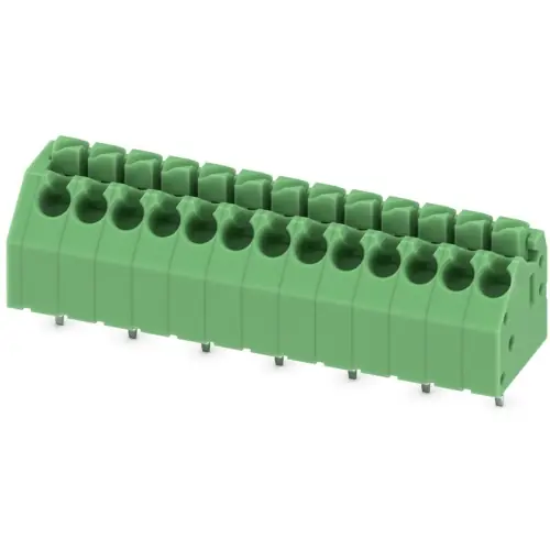 Leiterplattenklemme, 13-polig, RM 3.5 mm, 0,2-1,5 mm², 8 A, Federklemmanschluss, grün, 1985302 Versand Am Gleichen Tag
